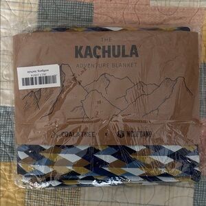 Coalatree Kachula Adventure Blanket - Blue and Gold